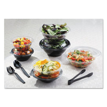 WNA Caterline Pack N' Serve Plastic Bowl, 160 Oz, 12" Diameter X 5"h, Black, 25-carton freeshipping - TVN Wholesale